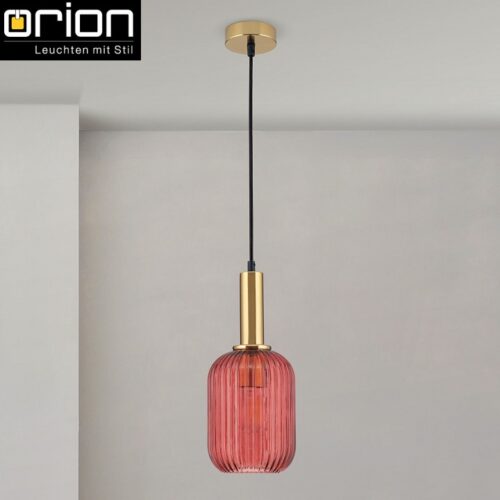 viseča-retro-vintage-svetilka-rdeča