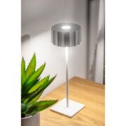 AKUMULATORSKA NAMIZNA TOUCH LED SVETILKA AZELIA 2,5W 4000K BELA ALI ČRNA