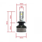 H7 LED KOMPLET SIJALK ZA GLAVNE LUČI 24W 5000 Lm 6000K 12V FLIP CHIP USA