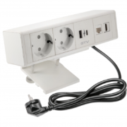 NADGRADNA VTIČNICA 2 X ŠUKO+1 X USB A+1 X USB C+1 X HDMI+ 1 X TELEFON BELA ALI ČRNA