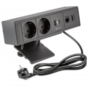 NADGRADNA VTIČNICA 2 X ŠUKO+1 X USB A+1 X USB C+1 X HDMI+ 1 X TELEFON BELA ALI ČRNA