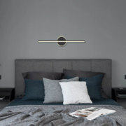 STENSKA LED SVETILKA PEPE 608 mm 10W 4000K IP44 SREBRNA ALI ČRNA