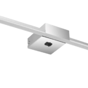 STENSKA LED SVETILKA S STIKALOM JAIME 615 mm 12W 4000K IP44 SREBRNA ALI ČRNA