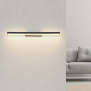 STENSKA LED SVETILKA SALLO 600 mm 12W 3000K/6000K BELA ALI ČRNA