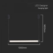 VISEČA LED SVETILKA 1000 mm 10W 3000K