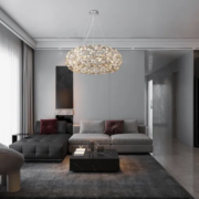 KRISTALNA VISEČA LED SVETILKA KATRINA fi 800 mm G9 20X3,5W 3000K V DVEH BARVAH