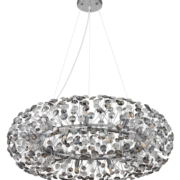 KRISTALNA VISEČA LED SVETILKA KATRINA fi 800 mm G9 20X3,5W 3000K V DVEH BARVAH