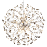 KRISTALNA VISEČA LED SVETILKA KATRINA fi 600 mm G9 9X3,5W 3000K V DVEH BARVAH