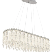 KRISTALNA VISEČA ZATEMNILNA LED SVETILKA KLUNKA 900 mm 70W 2700K/6000K Z DALJINSKIM UPRAVLJANJEM