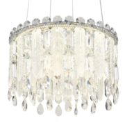 KRISTALNA STROPNA ZATEMNILNA LED SVETILKA KLUNKA 380 mm 38W 2700K/6000K Z DALJINSKIM UPRAVLJANJEM