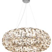 KRISTALNA VISEČA LED SVETILKA KATRINA fi 800 mm G9 20X3,5W 3000K V DVEH BARVAH