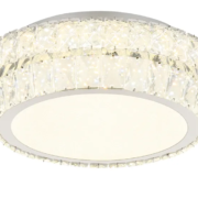 KRISTALNA STROPNA ZATEMNILNA LED SVETILKA KLARA 600 mm 58W 2700K/6000K Z DALJINSKIM UPRAVLJANJEM