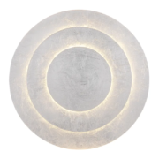 LED SVETILKA HEDA fi 350 mm 3000K ZLATA ALI SREBRNA