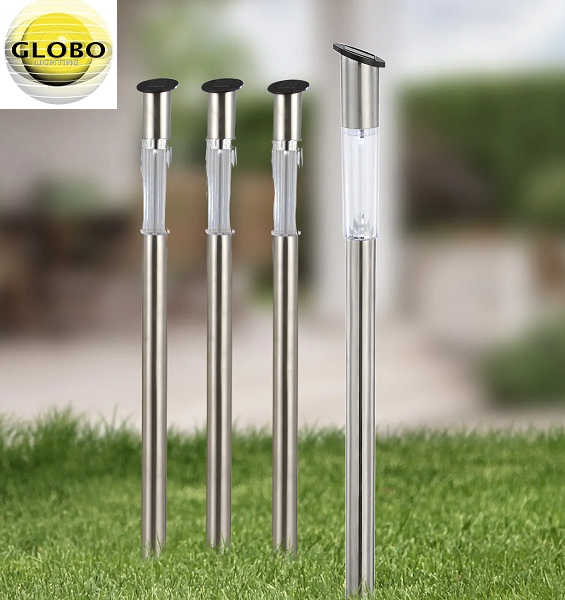 TALNA VBODNA SOLARNA LED SVETILKA 700 mm 4X0,06W 11000K SET ŠTIRIH SVETILK