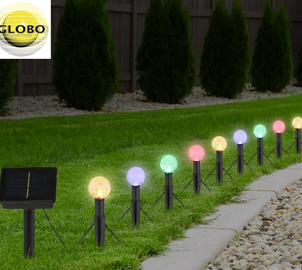 SOLARNA VISEČA/TALNA LED VERIGA 7,7 METRA 20X0,06W 3000K+MULTICOLOR