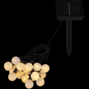 SOLARNA VISEČA/TALNA LED VERIGA 7,7 METRA 20X0,06W 3000K+MULTICOLOR