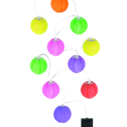 SOLARNI LED LAMPIONČKI 3 METRE 10X0,06W 6000K BARVNI