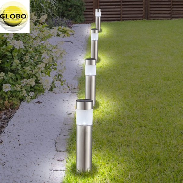 TALNA VBODNA SOLARNA LED SVETILKA 380 mm 4X0,07W 6500K SET ŠTIRIH SVETILK