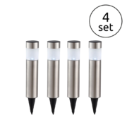 TALNA VBODNA SOLARNA LED SVETILKA 380 mm 4X0,07W 6500K SET ŠTIRIH SVETILK