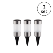 TALNA VBODNA SOLARNA LED SVETILKA 230 mm 3X0,06W 11000K SET TREH SVETILK