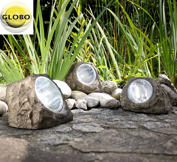 TALNA SOLARNA LED SVETILKA 150X125 mm 3X2X0,06W 1800+9000K SET TREH SVETILK