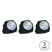 TALNA SOLARNA LED SVETILKA 150X125 mm 3X2X0,06W 1800+9000K SET TREH SVETILK