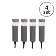 TALNA VBODNA SOLARNA LED SVETILKA 385 mm 4X0,06W 3000K SET ŠTIRIH SVETILK