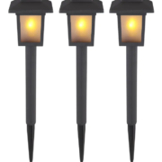 TALNA VBODNA SOLARNA LED SVETILKA 370 mm 10X0,1W 3000K SET TREH SVETILK