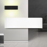 STENSKA LED SVETILKA AVVA 12W 3000K BELA ALI ČRNA