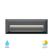 NADGRADNA LED SVETILKA VEKTA 230 mm 3W 3000K DO 6000K IP65 BELA ALI ČRNA