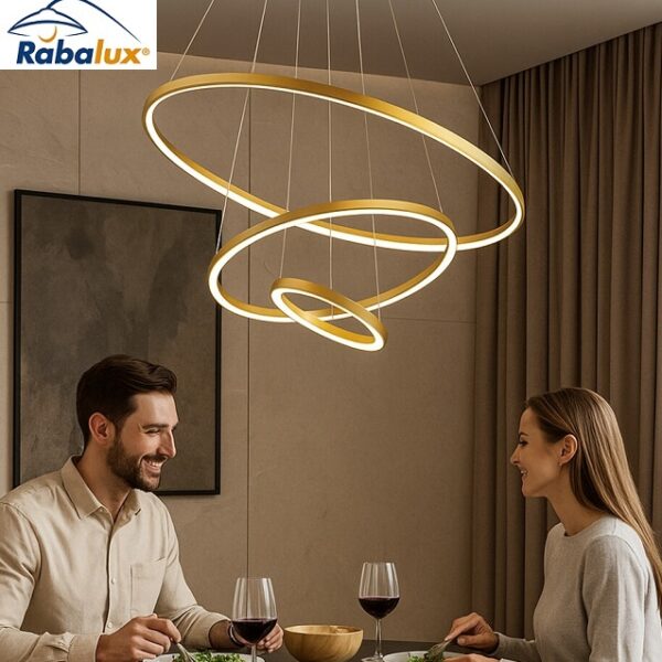 ZATEMNILNA VISEČA LED SVETILKA BELIZA 600 mm 90W 3000K DO 6500K Z DALJINSKIM UPRAVLJANJEM V DVEH BARVAH