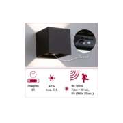 AKUMULATORSKA MAGNETNA SENZORSKA LED SVETILKA NYARA 2X1W 3000K IP44 BELA ALI ČRNA AKUMULATORSKA MAGNETNA SENZORSKA LED SVETILKA NYARA 2X1W 3000K IP44 BELA ALI ČRNA