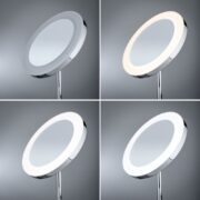 KOZMETIČNO NAMIZNO OGLEDALO Z LED SVETILKO MASUA 4W 2700K DO 6500K IP44 KROM ALI ČRNO KOZMETIČNO NAMIZNO OGLEDALO Z LED SVETILKO MASUA 4W 2700K DO 6500K IP44 KROM ALI ČRNO