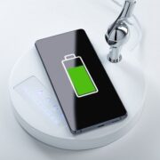 NAMIZNA TOUCH ZATEMNILNA LED SVETILKA NUMIS QI 11W 2700K DO 6500K+BREZŽIČNO POLNJENJE TELEFONOV BELA ALI ČRNA