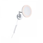 KOZMETIČNO STENSKO OGLEDALO Z LED SVETILKO MASUA 4W 2700K DO 6500K IP44 KROM ALI ČRNO KOZMETIČNO STENSKO OGLEDALO Z LED SVETILKO MASUA 4W 2700K DO 6500K IP44 KROM ALI ČRNO