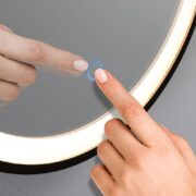 OGLEDALO Z LED SVETILKO MIRRA LED MIRROR fi 400 mm 7,5W 2700K DO 6500K IP44