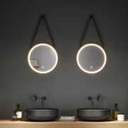 OGLEDALO Z LED SVETILKO MIRRA LED MIRROR fi 400 mm 7,5W 2700K DO 6500K IP44