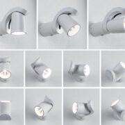 SENZORSKA LED SVETILKA CUFF 10W 3000K IP44 V DVEH BARVAH