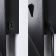 STENSKA SVETILKA MALENA S STIKALOM IN USB VHODOM GU10 BELA ALI ČRNA