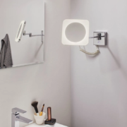 KOZMETIČNO STENSKO OGLEDALO Z LED SVETILKO JORA 3,3W 2700K DO 6500K IP44 KOZMETIČNO STENSKO OGLEDALO Z LED SVETILKO JORA 3,3W 2700K DO 6500K IP44