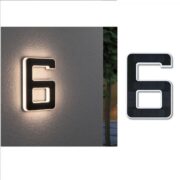 SOLARNA HIŠNA ŠTEVILKA NUMBER 0,2W 3000K IP44