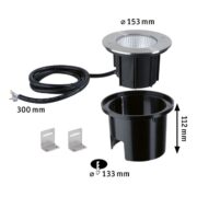 POVOZNA TALNA LED SVETILKA DUREA fi 153 mm 8W 3000K IP67