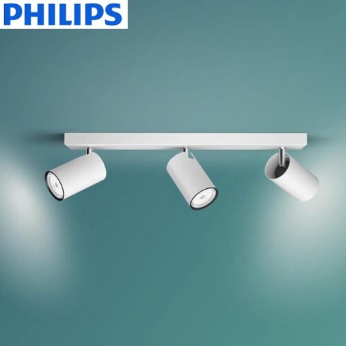 trojni-reflektor-gu10-philips-beli