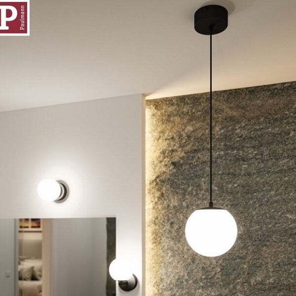 VISEČA LED SVETILKA GOVE fi 170 mm 9W 3000K IP44 V DVEH BARVAH