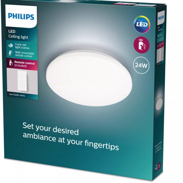 ZATEMNILNA LED SVETILKA IZSO fi 380 mm 24W 2700K DO 6500K Z DALJINSKIM UPRAVLJANJEM