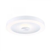 ZATEMNILNA STROPNA/VISEČA LED SVETILKA VOLEA fi 400 mm 18,5+4W 3000K IP44 BELA ALI ČRNA