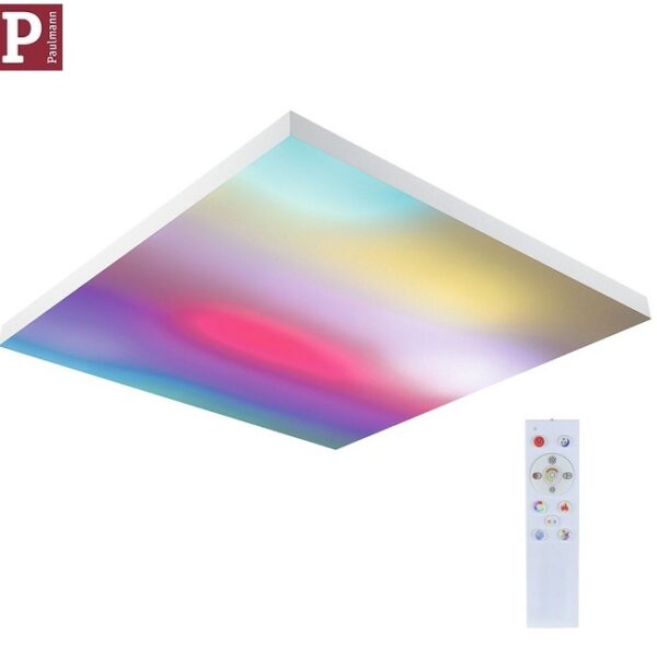 ZATEMNILNA LED SVETILKA VELORA RAINBOW 600X600 mm 31W 28700K DO 6500K+RGB Z DALJINSKIM UPRAVLJANJEM BELA ALI ČRNA