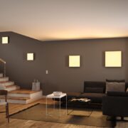 ZATEMNILNA LED SVETILKA VELORA RAINBOW 600X600 mm 31W 28700K DO 6500K+RGB Z DALJINSKIM UPRAVLJANJEM BELA ALI ČRNA