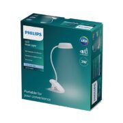 AKUMULATORSKA TOUCH ZATEMNILNA LED SVETILKA S ŠČIPALKO DONUTCLIP 3W 4000K BELA ALI ROZA EYE COMFORT