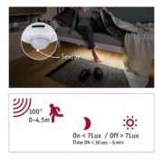 LED TRAK 4W S SENZORJEM GIBANJA 2X1000 mm 2700K